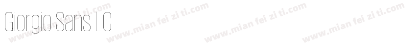 Giorgio Sans LC字体转换